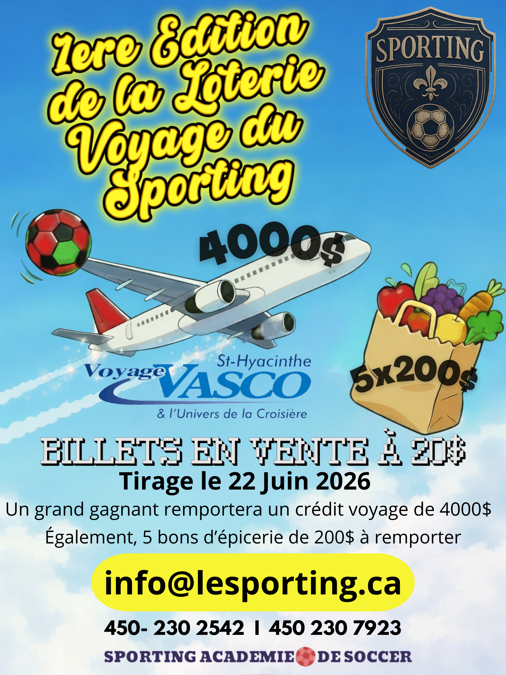 Affiche - Loterie Voyage du Sporting